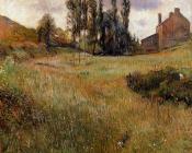 保罗 高更 : Dogs Running through a Field